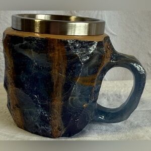 Blue Heat Resistant Crystal Mug